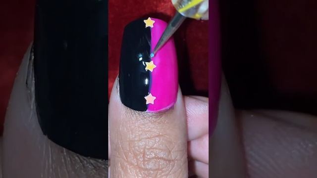 Star nail art creation