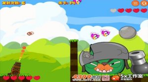 Angry Birds Cannon 4 - RESCUE TEAM BIRDS BY SHOOTING CAT INSIDE 100 TNT!