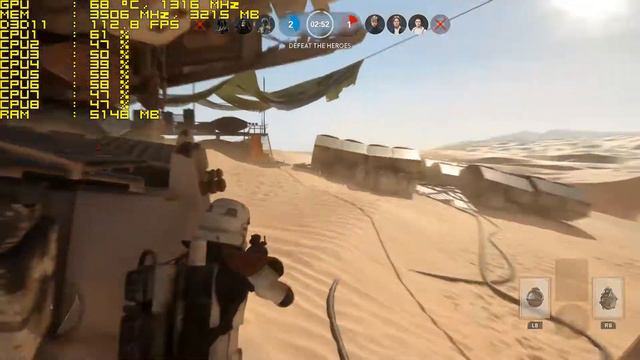 Star Wars  Battlefront frame rate  i7 6700k/ GTX 970 смотреть онлайн