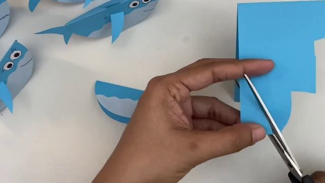 Учимся делать семью акулят из бумаги своими руками! ОРИГАМИ, Поделки из бумаги \\ Origami Craft