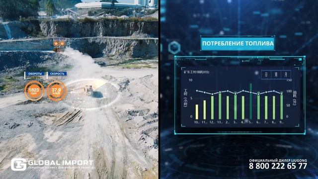 Интеллектуальная система Smart Mining от LiuGong для оптимизация добычи полезных ископаемых