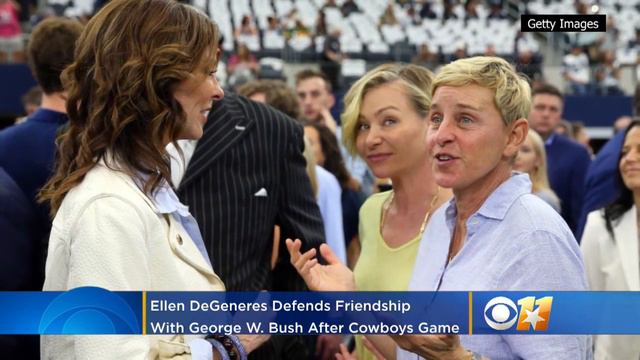 Ellen DeGeneres Defends Friendship With George W. Bush After Dallas Cowboys Visit