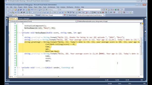 CodeRush Feature Workshop: Improving String.Format Part 2 смотреть онлайн