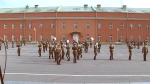 Показательное выступление Роты Почётного Караула и ВООПК - плац 154 ОКП