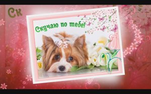 Очень красивая открытка Скучаю по тебе. Я скучаю без тебя.