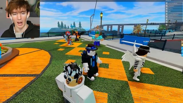 Playing Roblox as a RICH NOOB... and letting people take my robux смотреть онлайн