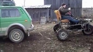 самодельный трехколесный трактор