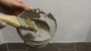 Декоративная штукатурка в туалете/ Decorative plaster in the toilet