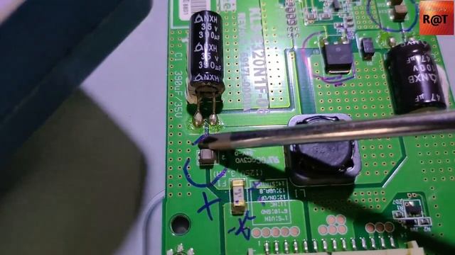 which one capacitor mica erorr?/repair tv lg led inverter problem/LG LED TV sound ok but not pictur смотреть онлайн