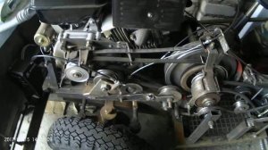 Шкивы минитрактора. Ремённый реверс. Переключение передач педалями.