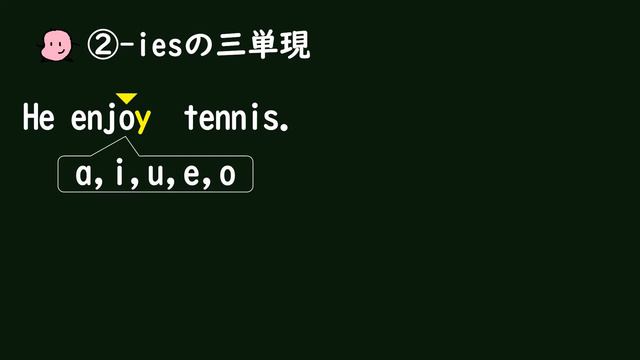 【中１　英語】三単現のes ies has（約６分）お豆せんせいのやさしい英語 смотреть онлайн