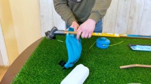 Заводится с кнопки! Немецкий бензиновый триммер Kroff T5500 Electric