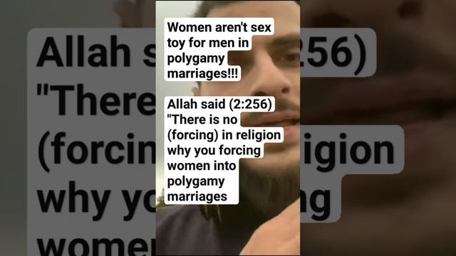 Allah said (2:256) "There is no (forcing) in religion why you forcing women into polygamy marriages