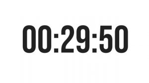 1 HOUR TIMER - COUNTDOWN TIMER (MINIMAL) - With Alarm