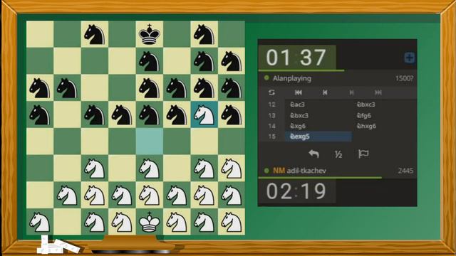 Необычные ШАХМАТЫ 62 КОНЯ! Игра с Подписчиками!