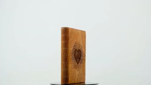 Деревянный блокнот. Лазерная резка и гравировка