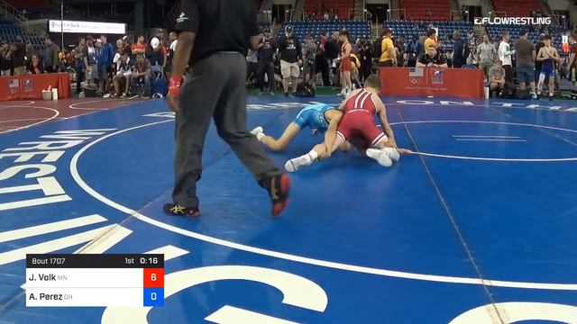 100 Lbs Rnd Of 16 Jore Volk Minnesota Vs Anthony Perez Ohio смотреть онлайн