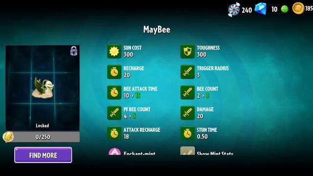 Обзор на растение Пчеландыш ( Maybee) #recommended #pvz2  #pvz #растенияпротивзомби2