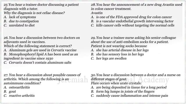 OET Listening Test 1, Kimmy Potts.