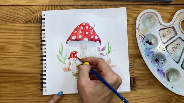 Мини курс "Пикчер 2" | Урок №4. Живопись | Мухаморы смотреть онлайн