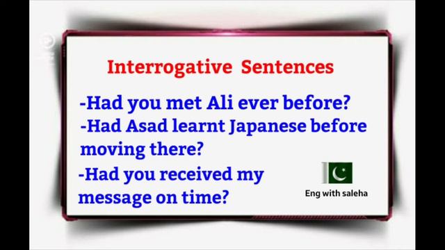 Tenses lesson# 7 Past Perfect Tense