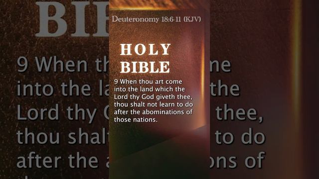 Deuteronomy 18:6-11 (KJV)