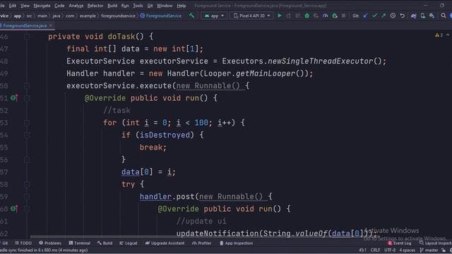 ANDROID - FOREGROUND SERVICE TUTORIAL IN JAVA || смотреть онлайн