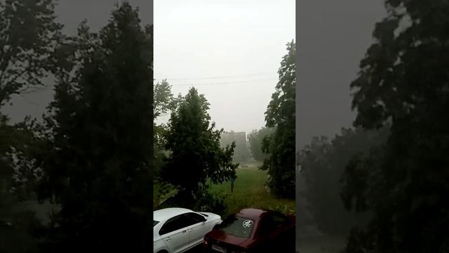 Ливень на Юге России прошол после сильной жары +40°С лёгкое понижение температуры смотреть онлайн