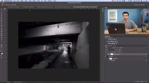 Photoshop CC Tutorial: How to create a Black and White Film Look Photo Effect