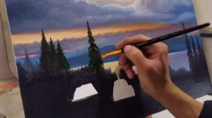 "Служба".Холст, масло.