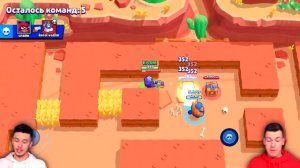 ПЕРВАЯ ИГРА С НУБОМ ВЛАДУСОМ В БРАВЛ СТАРС! НУБ И ПРО В Brawl Stars!