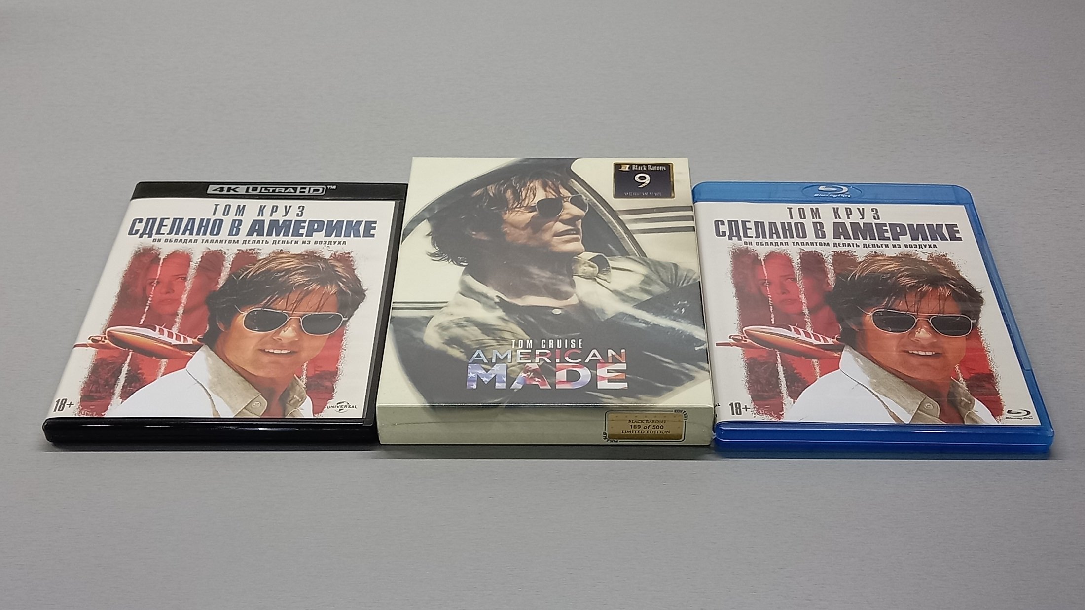 СДЕЛАНО В АМЕРИКЕ - 4K UHD Blu-ray - 2017 - AMERICAN MADE - Steelbook - FILMARENA - Tom Cruise