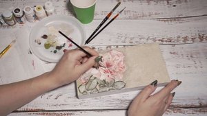 Объемный декупаж шкатулки //Декор шахматной доски