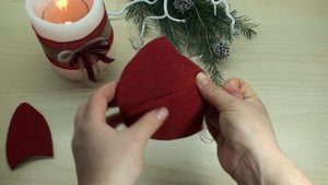 Новогодние украшения из фетра. Колокольчики. Мастер-класс.