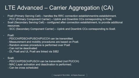 Carrier aggregation (CA) in LTE-Advanced by TELCOMA Global