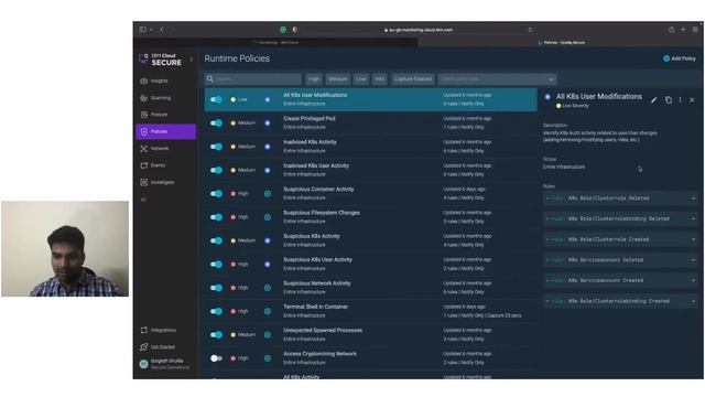 Demo of Sysdig Secure on IBM Cloud