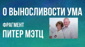 О выносливости ума - Питер Мэтц (фрагмент)