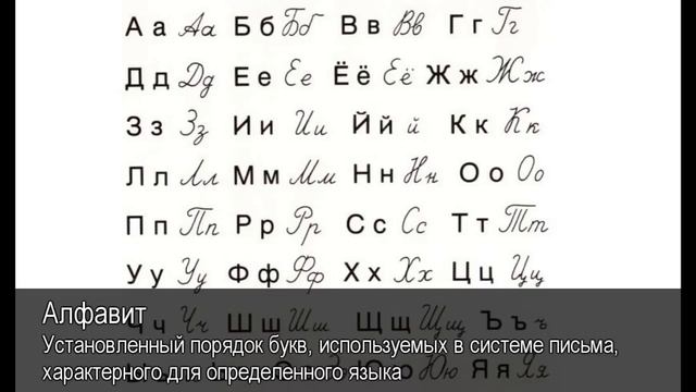 Алфавит. Толковый Видеословарь русского языка смотреть онлайн