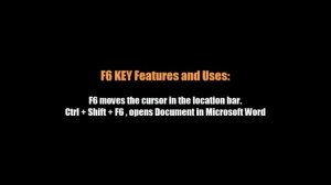 What are Uses of Function Keys [F1/F2/F3/F4/F5/F6/F7/F8/F9/F10/F11/F12]