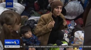 Беженцы осваиваются в белорусском пункте временного размещения