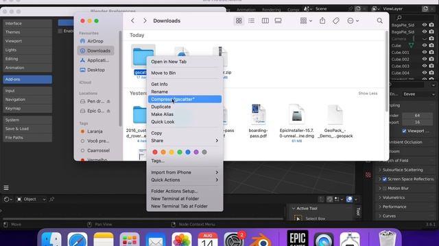 Gscatter - Blender Add-on for FREE ! Installation tutorial
