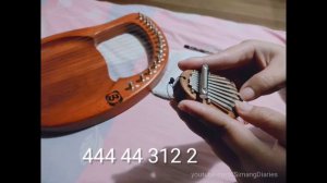 My Love Weslife 8 keys kalimba cover withh tabs