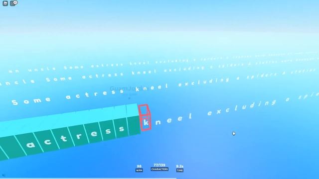 Roblox Typing Race смотреть онлайн