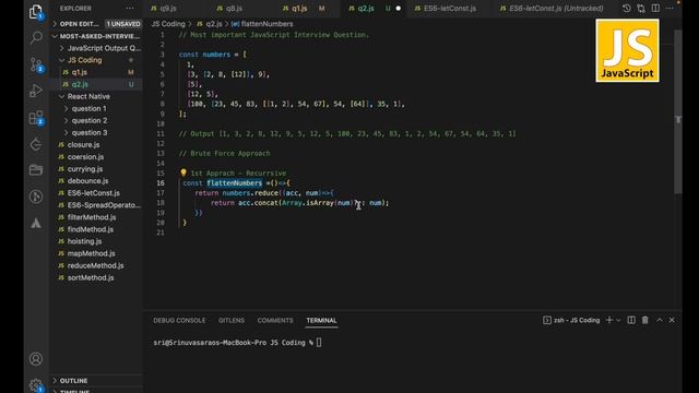 JavaScript Interview questions with Explaination | JavaScript | Frontend | Interview | important