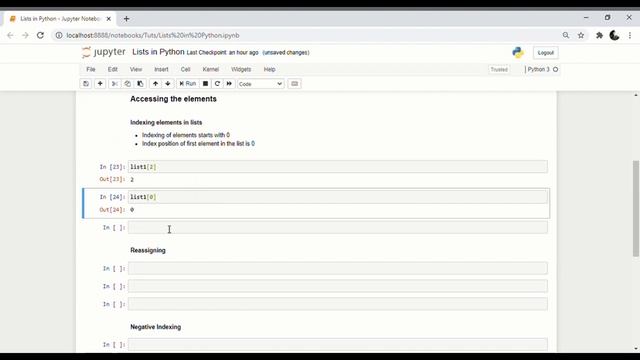 Lists in Python смотреть онлайн