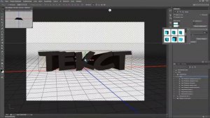 Как сделать 3д текст в фотошопе/туториал.