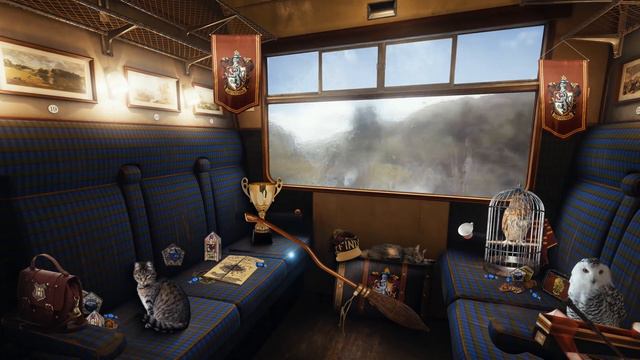Hogwarts Express ◈ Gryffindor Wagon Edition | Harry Potter inspired ASMR Ambience | Relax Train Rid смотреть онлайн