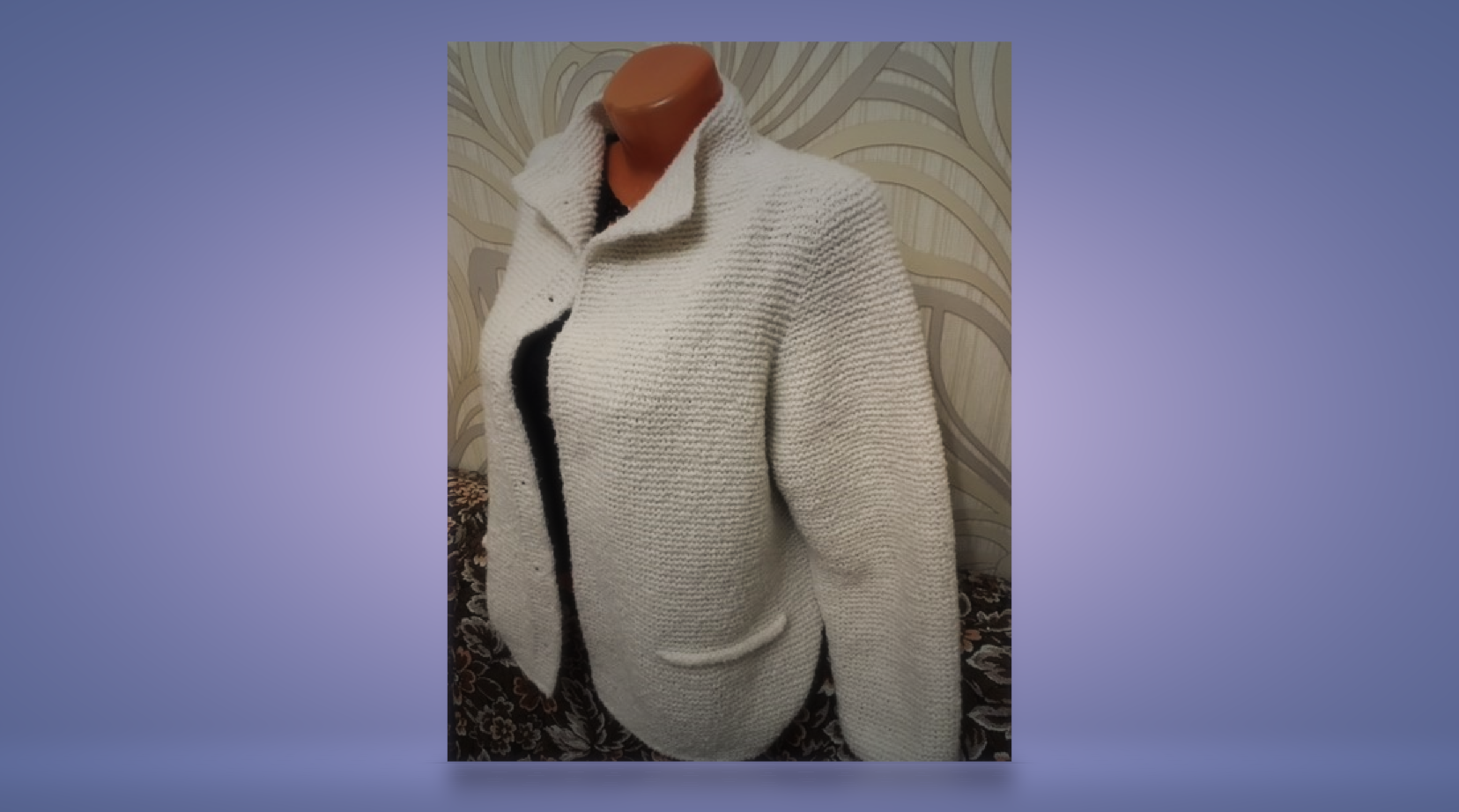 Кардиган (жакет). Реглан-погон. 3 часть смотреть онлайн