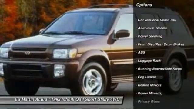 1998 INFINITI QX4 Indianapolis, IN 3A3524B смотреть онлайн