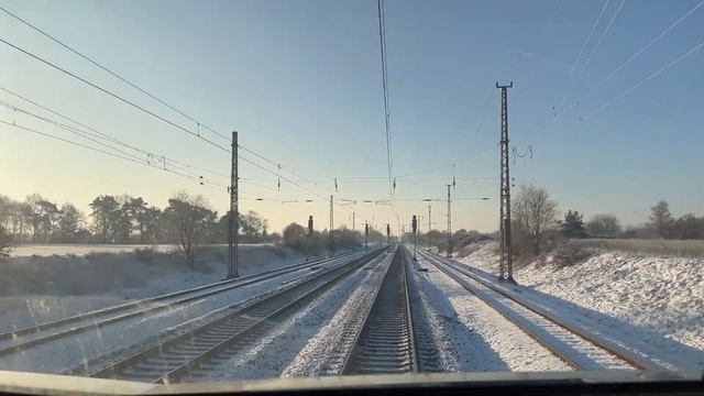 Вид из кабины машиниста | Работа машиниста в Германии